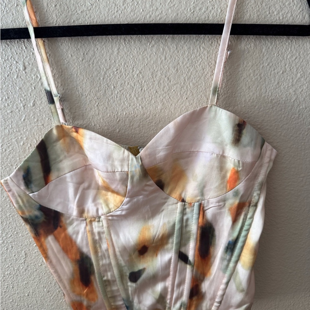 Cider Pastel Corset Top with Straps